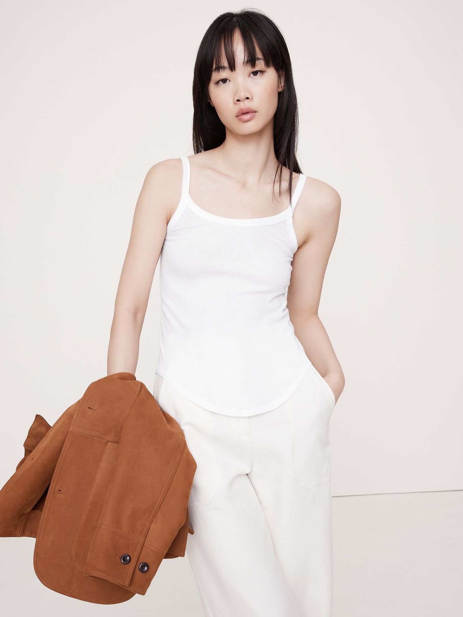 Banana Republic Cotton-Silk Tank