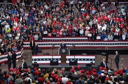 Trump's Jan. 30 rally in Iowa.