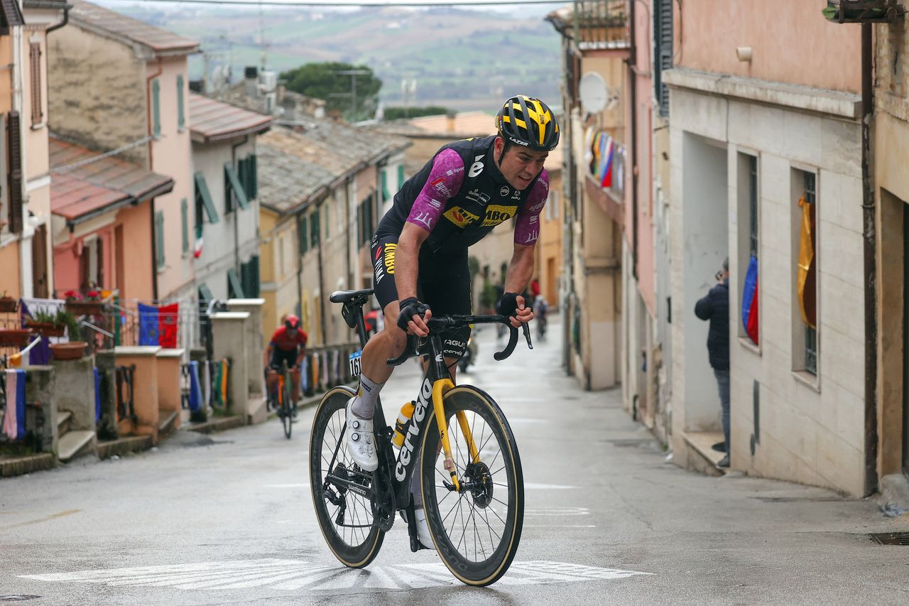 Tirreno Adriatico 2021 - 56th Edition - 5th stage Castellalto - Castelfidardo 205 km - 14/03/2021 - Wout Van Aert (BEL - Jumbo - Visma) - photo Luca Bettini/BettiniPhoto&Acirc;&copy;2021