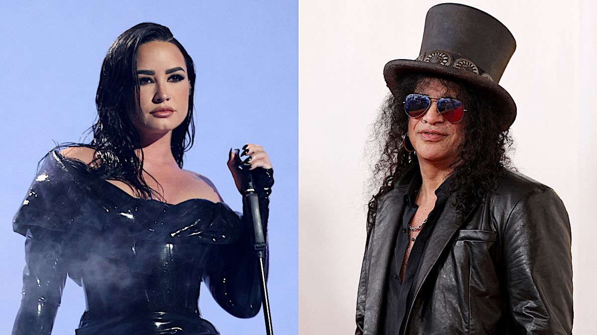 Demi Lovato and Slash