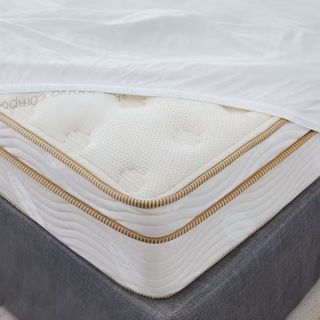 Corner of the Saatva Waterproof Mattress Protector.