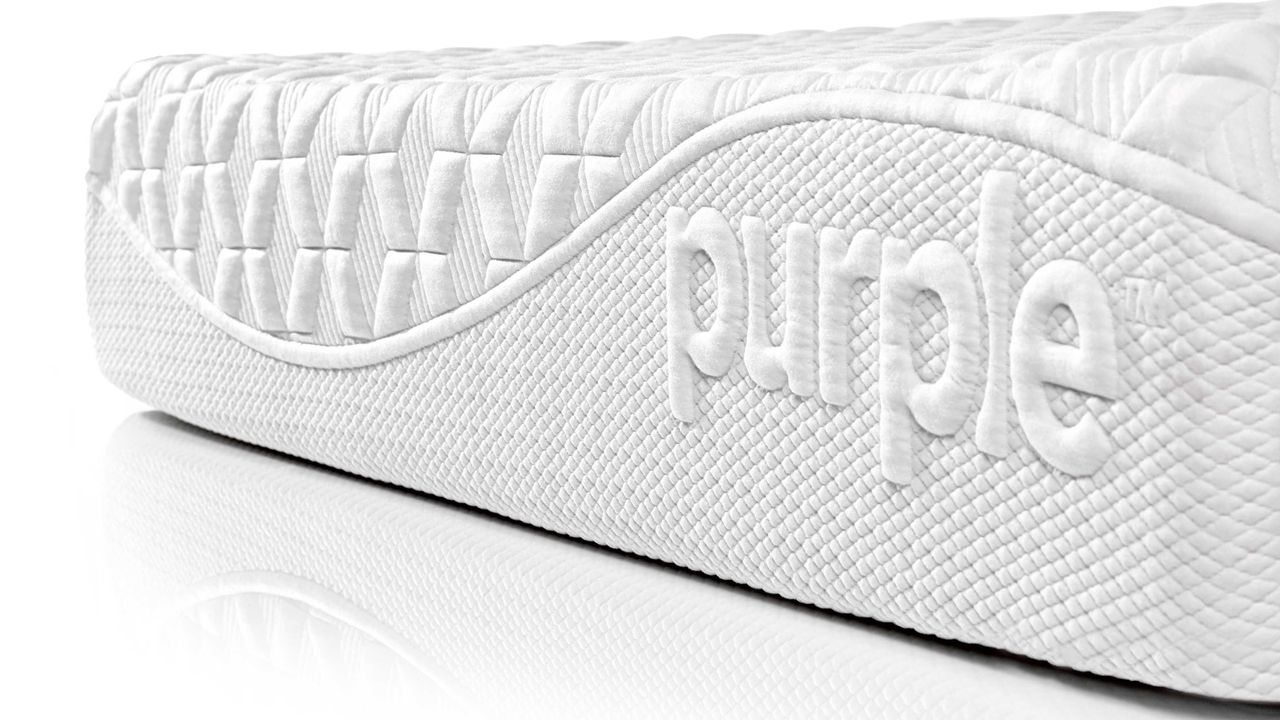 Closeup on Purple mattress