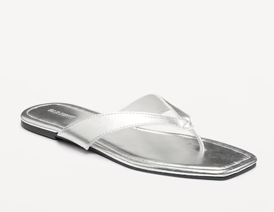 Old Navy, Faux-Leather Flip Flop for Women