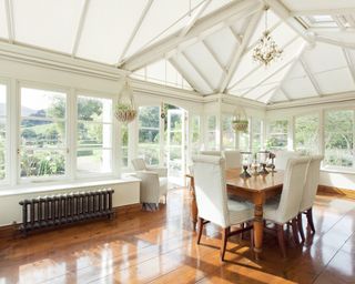 Thomas Sanderson Pleated Shaped Roof Conservatory Blinds