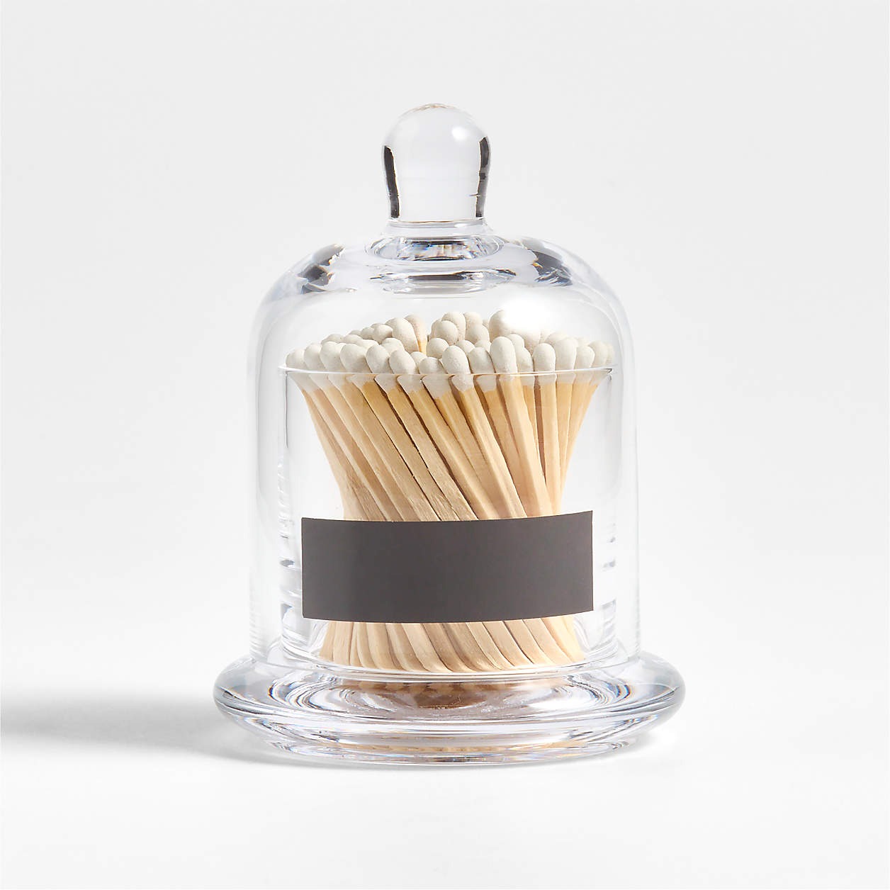 Crate &amp;amp; Barrel, Glass Cloche with Matches