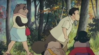 A raccoon transformation in Pom Poko