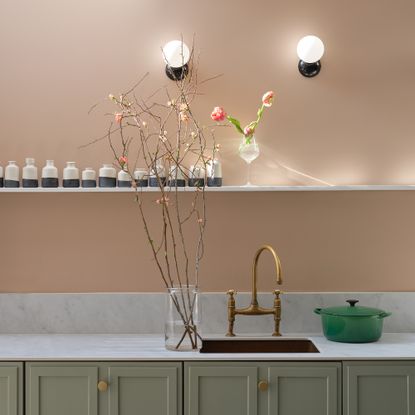 Farrow & Ball scallop in a kitchen