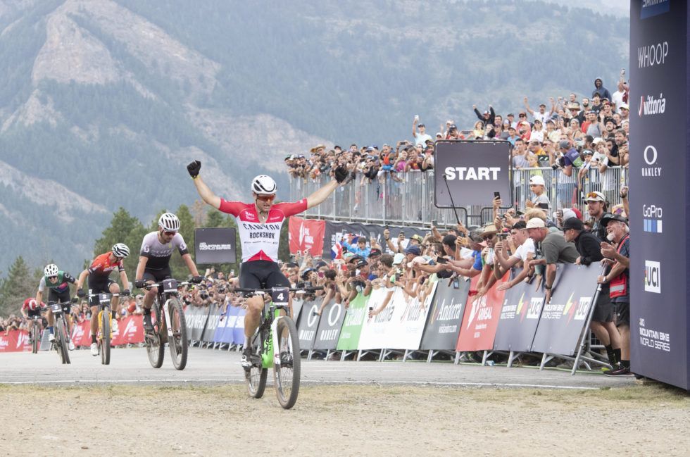 Luca Schwarzbauer wins XCC race at UCI MTB World Cup in Pal Arinsal ahead of Nino Schurter