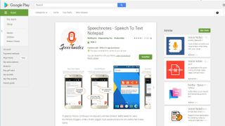 The Android Speechnotes App