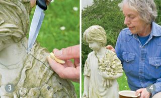How to restore a garden statue steps 3 and 4
