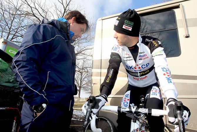 Niels Albert warms up for his final race prior to Worlds - the Cincinnati Kings International.