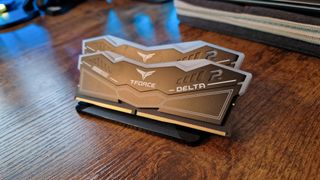 T-Force Delta RGB DDR5 sticks from the front