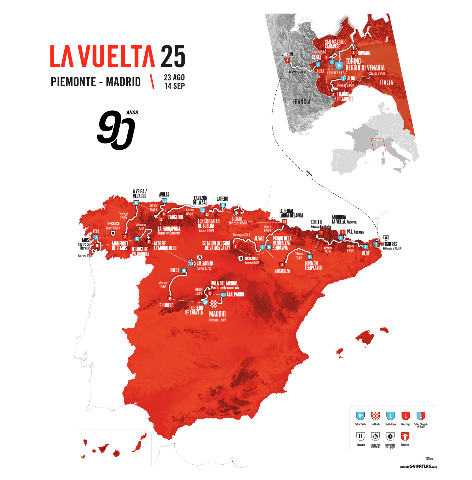 Vuelta a España 2025 route