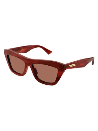 Bottega VenetaClassic Ribbon 55MM Cat-Eye Sunglasses