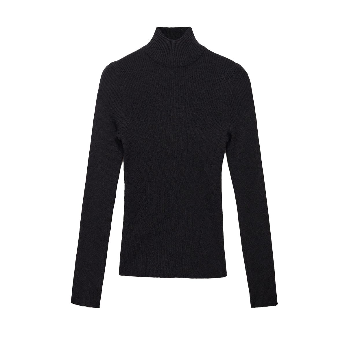 Turtleneck Knit Sweater - Women