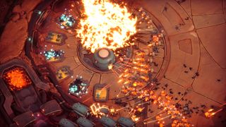 Combat between units in StarCraft-inspired RTS game Battle Aces