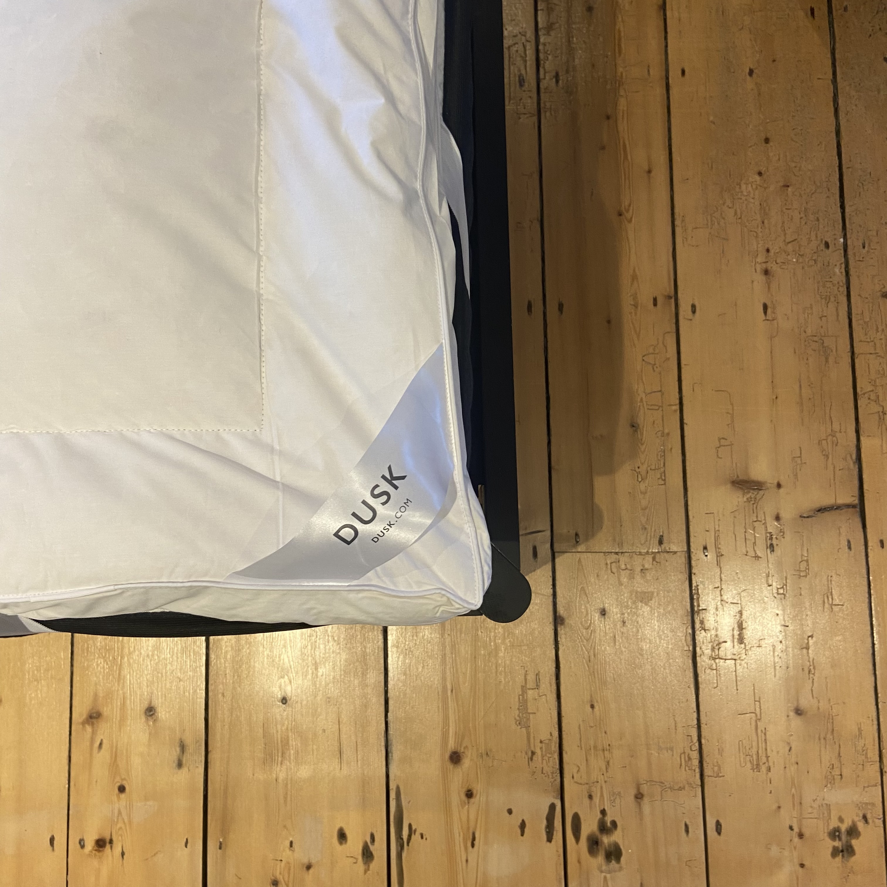 DUSK Luxury Duck Feather &amp;amp; Down Mattress Topper being reviewed at home