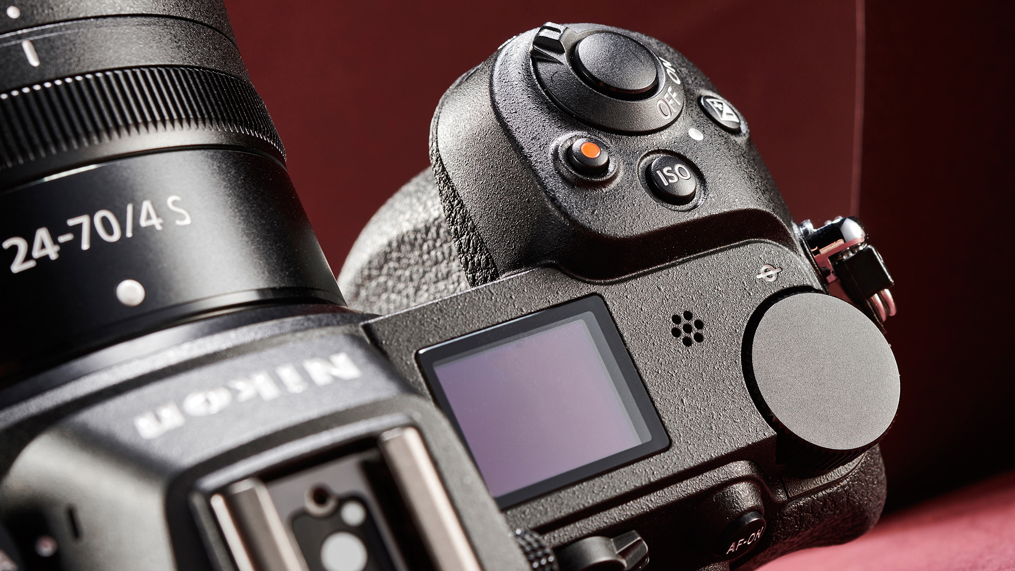 Nikon Z7 product shot on pink background 