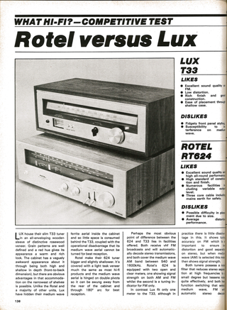 What Hi-Fi? issue 1 amplifier head to head