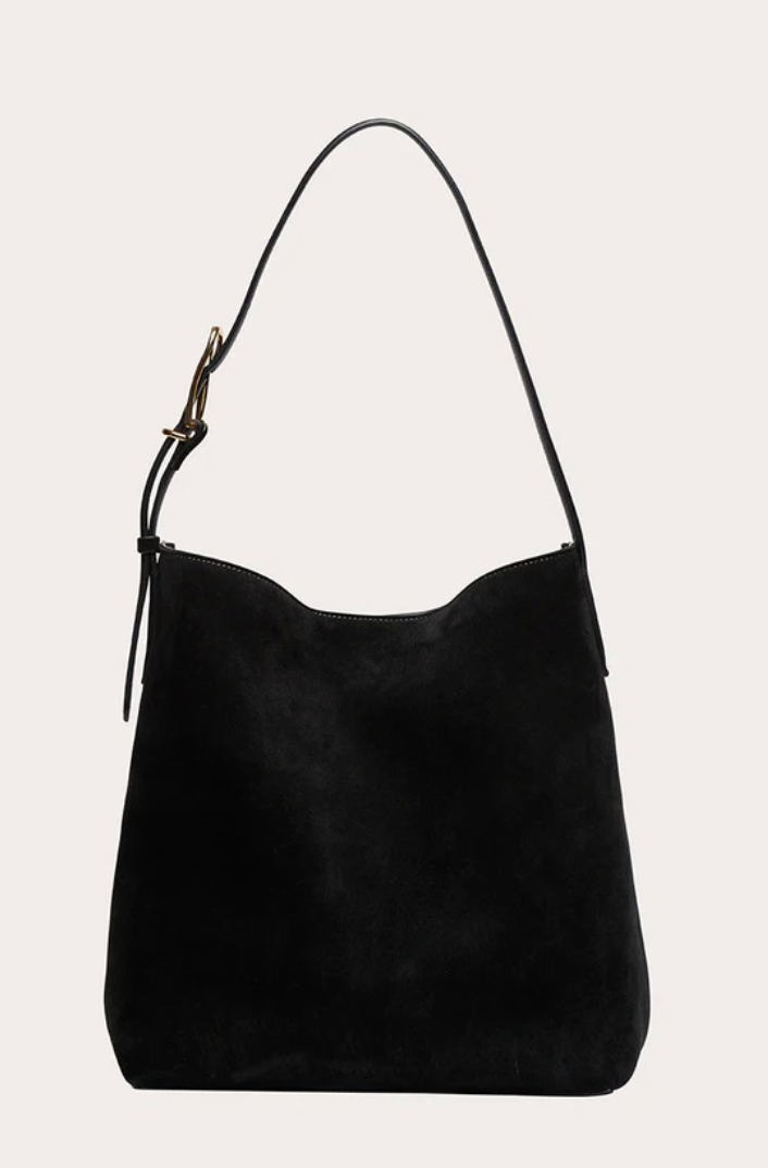 Liffner, Slouch Bucket Black Suede