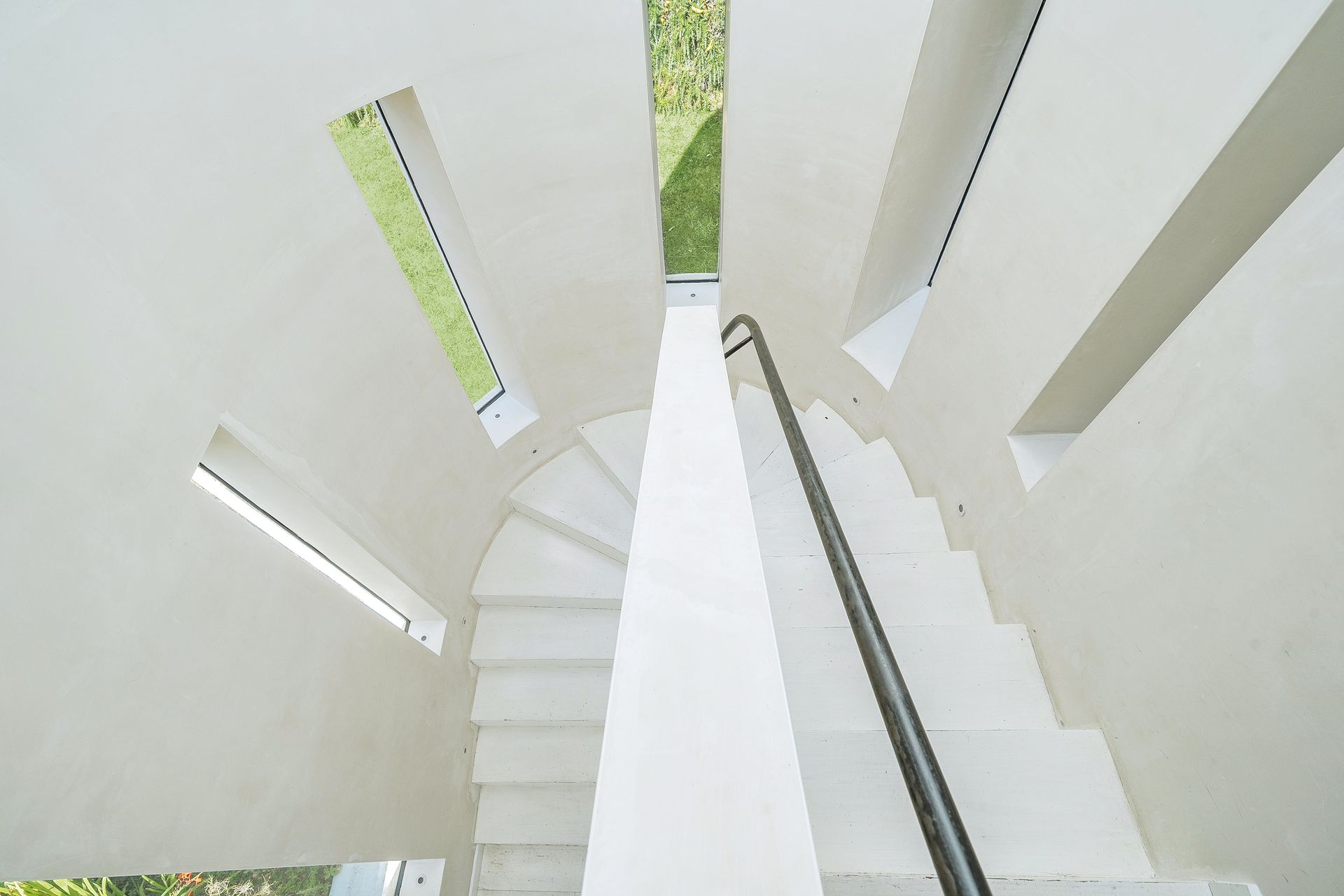 Inside the stair tower