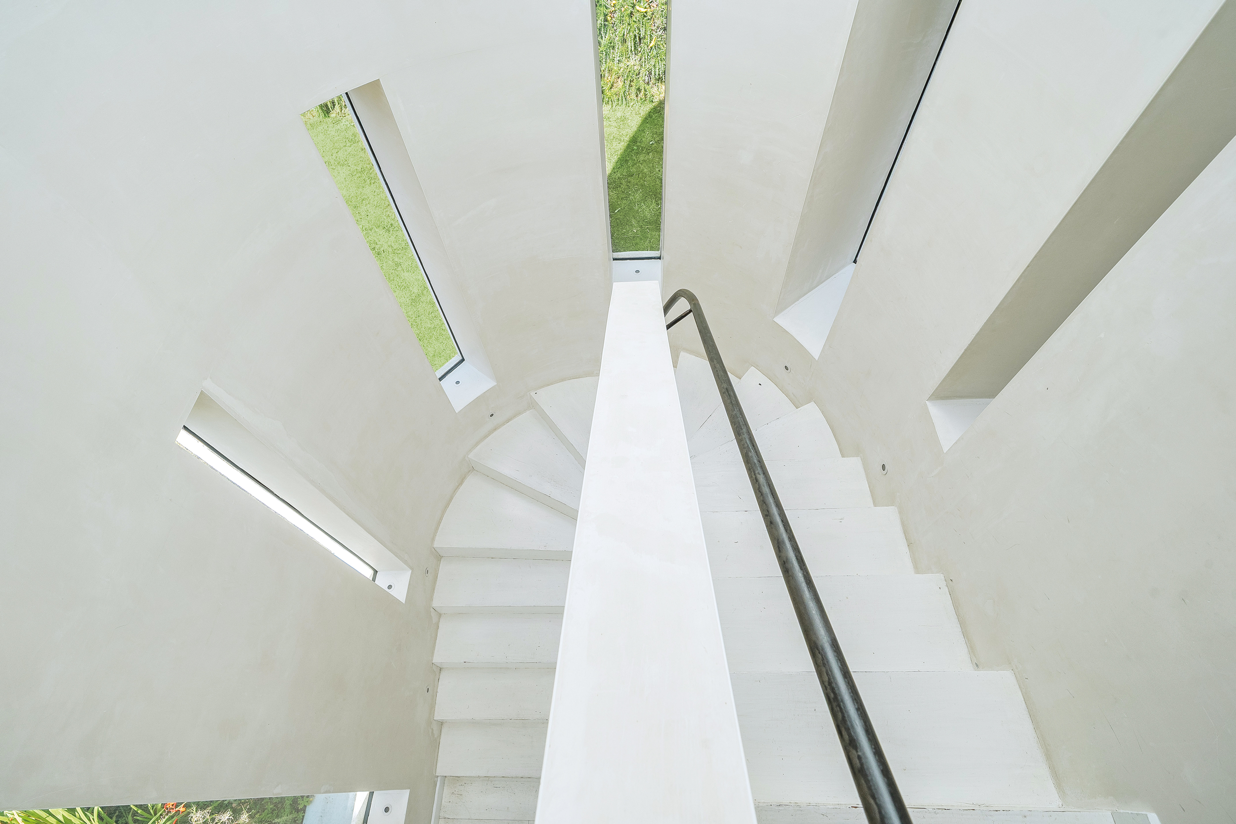 Inside the stair tower