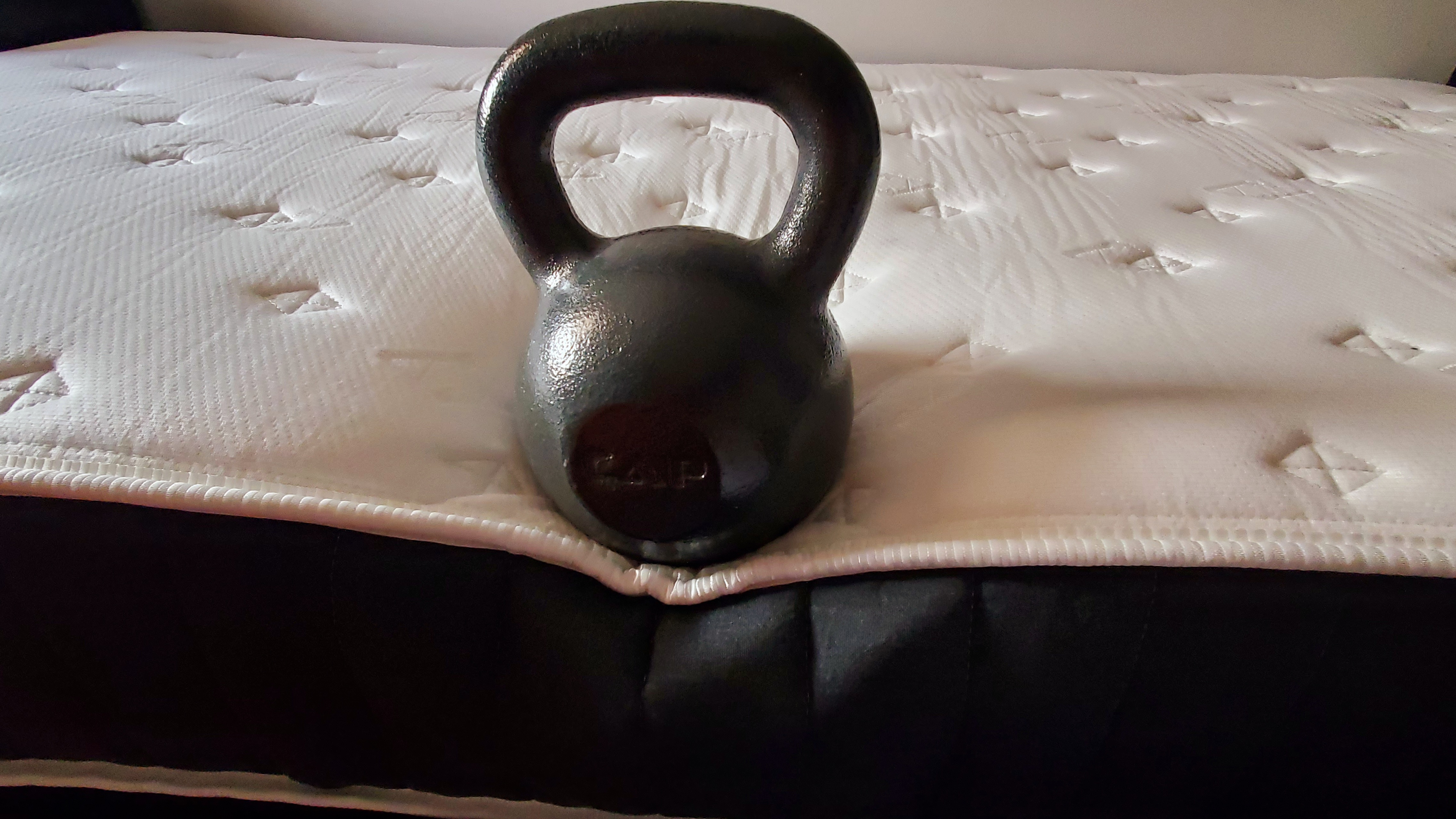 Allswell mattress kettlebell edge support test