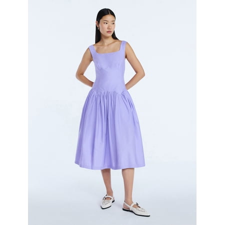 Scoop Women&amp;rsquo;s Cotton Maxi Dress With Bow Back, Sizes Xs-4x
