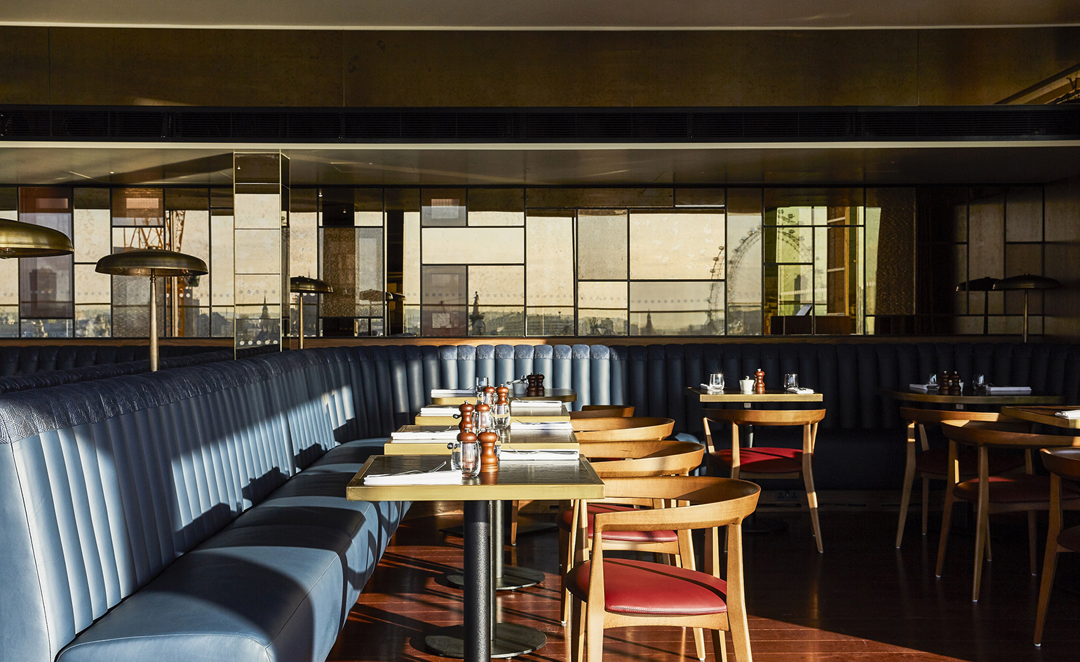 Section of the hotel's restaurant