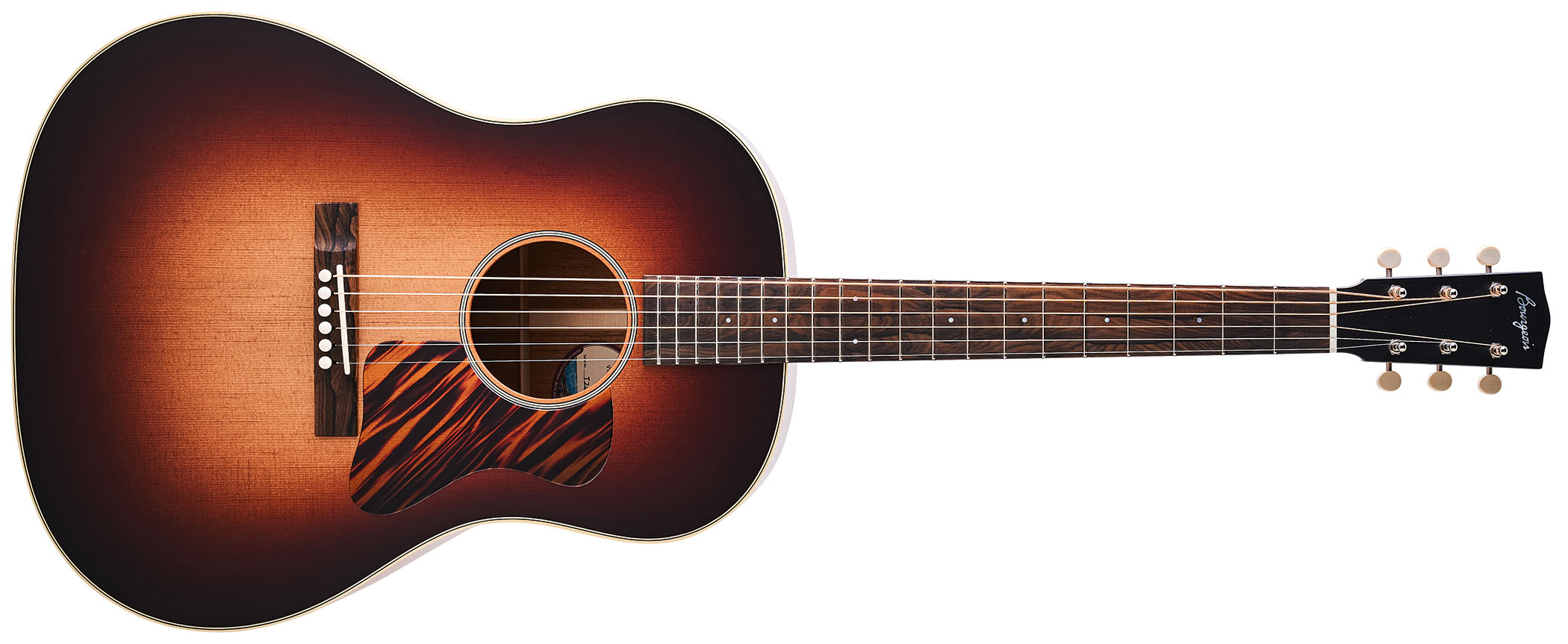 Bourgeois Slope D Standard T/S: Inspired by the J-45, this Touchstone series acoustic has. a beautiful high-gloss finish with a tiger-stripe pickguard