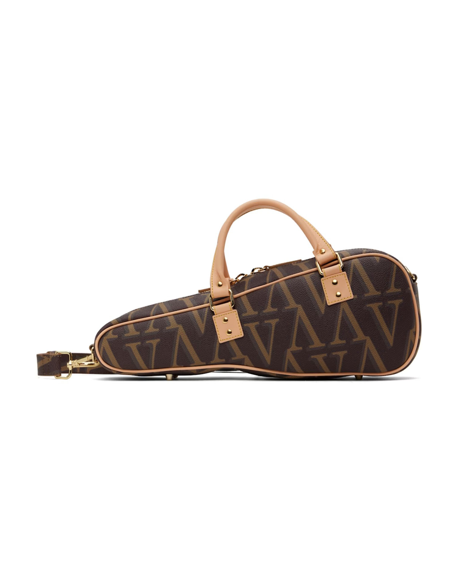 VAQUERA, Brown Monogram Violin Bag