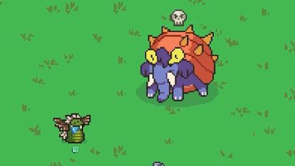 Everything is Crab boss with elephant and crab features