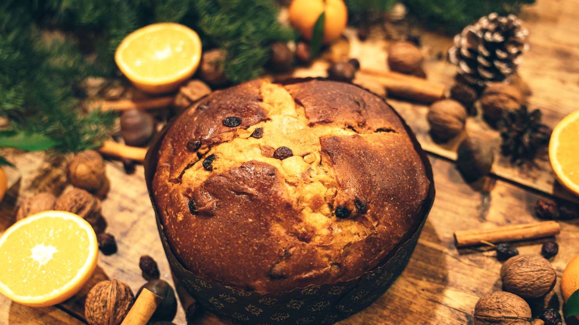 Unpackaged panettone by Fattoria La Vialla