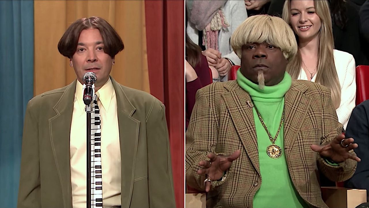 Tracy Morgan heckles Jimmy Fallon