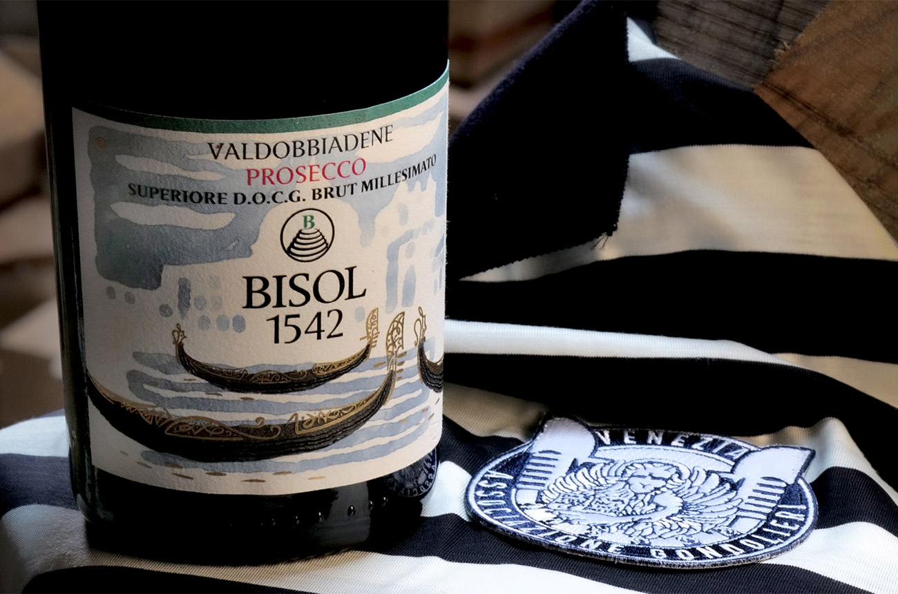 Bisol1542 I Gondolieri Brut millesimato Valdobbiadene Prosecco Superiore DOCG