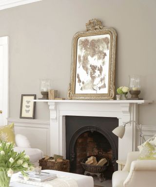 Little Greene French Grey works in every light, living room painted in grey