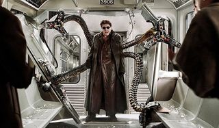 Spider-Man 2 Alfred Molina Doc Ock tears up the train