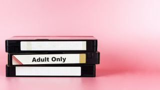 Stack of adult movies