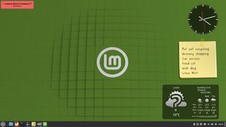 The Linux Mint interface