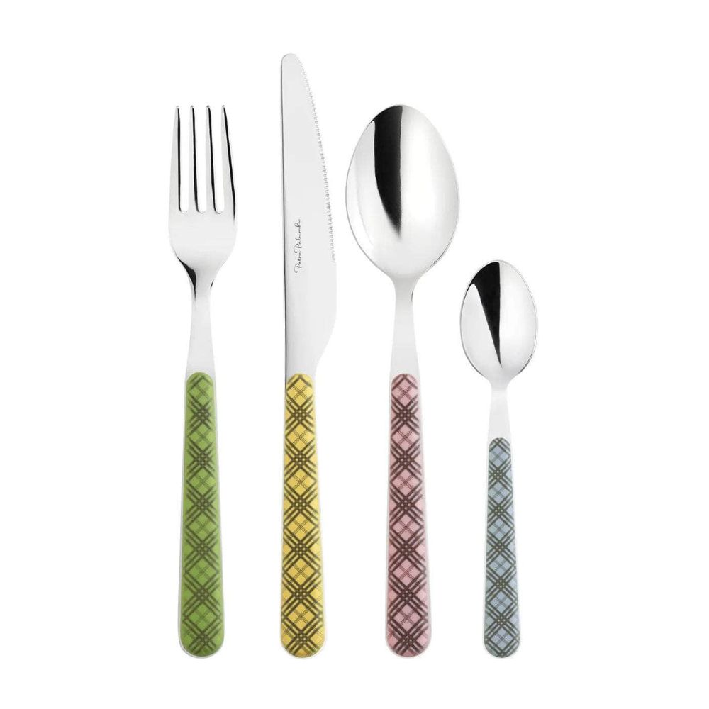 Petra Palumbo Tartan Cutlery, 4 Piece Set