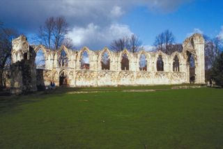 The ruins of St Mary’s Abbey in York Museum Gardens