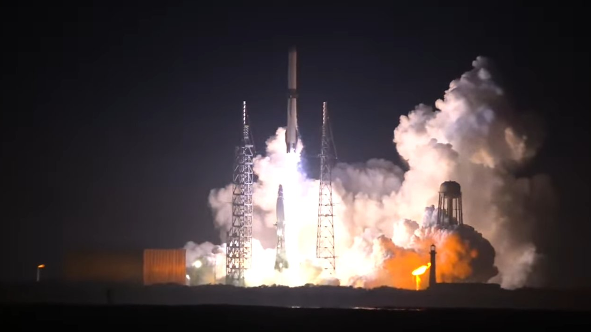 Blue Origin's first New Glenn rocket launches toward space on the NG-1 mission from Launch Complex 36 at Cape Canaveral Space Force Station, Florida on Jan. 16, 2025.