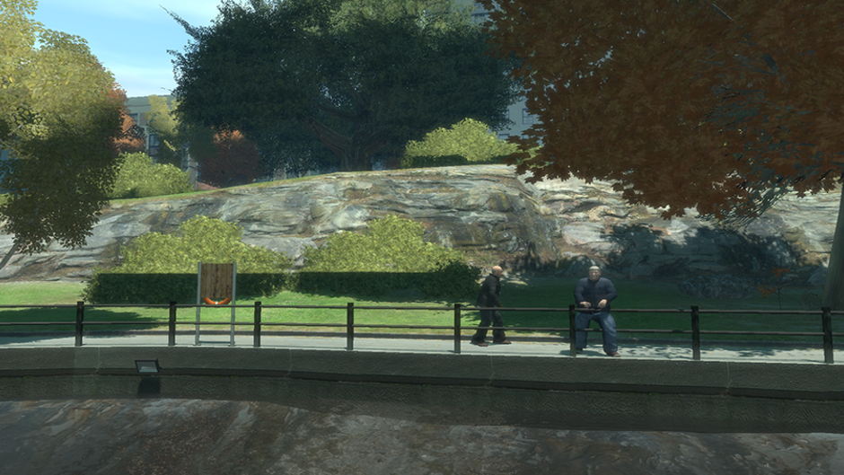 For comparison, here's GTA 4's version of the same area, captured by Wildbrick142