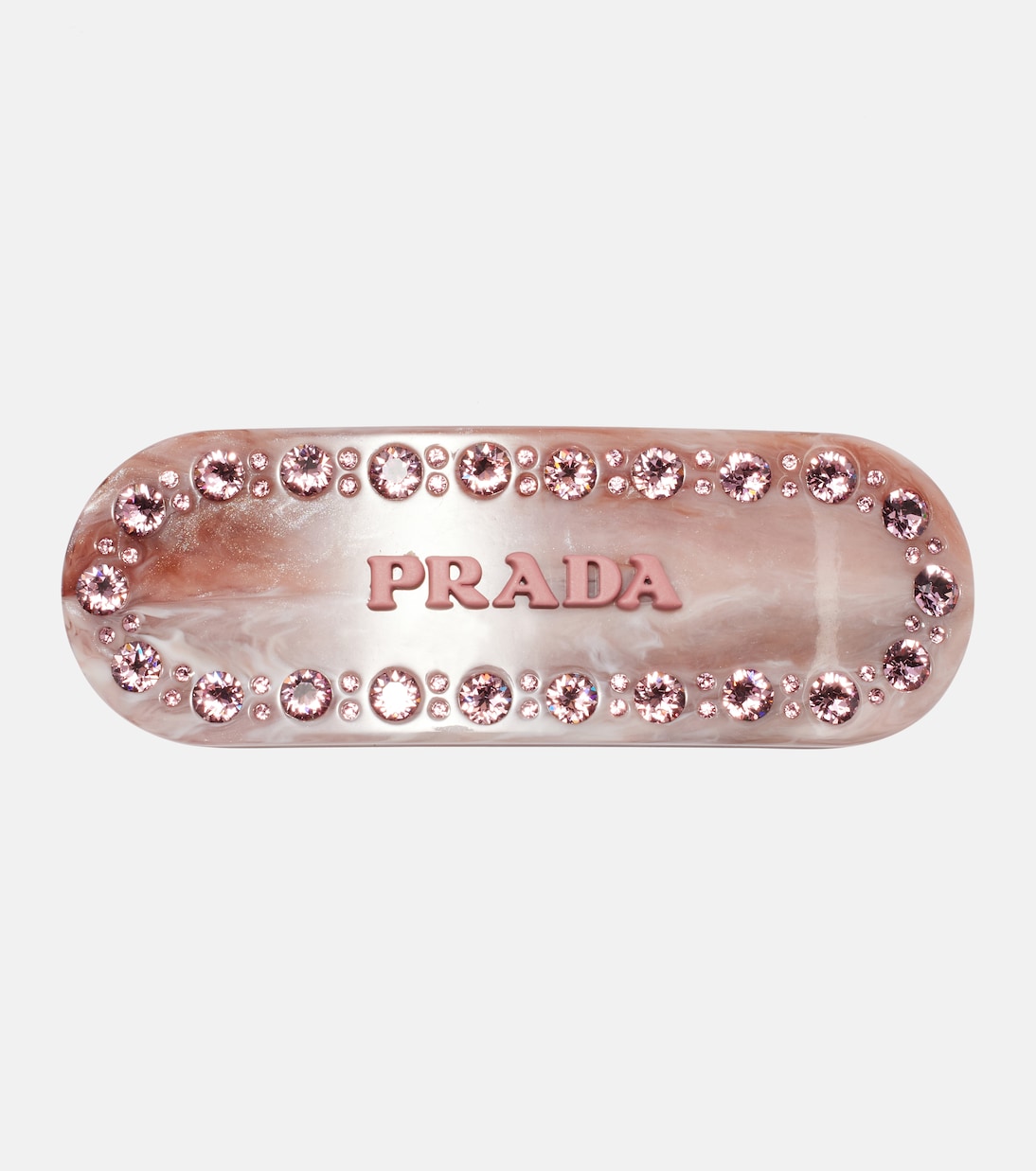 Logo Crystal-Embellished Barrette