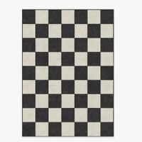 Jaque checkered stone rug