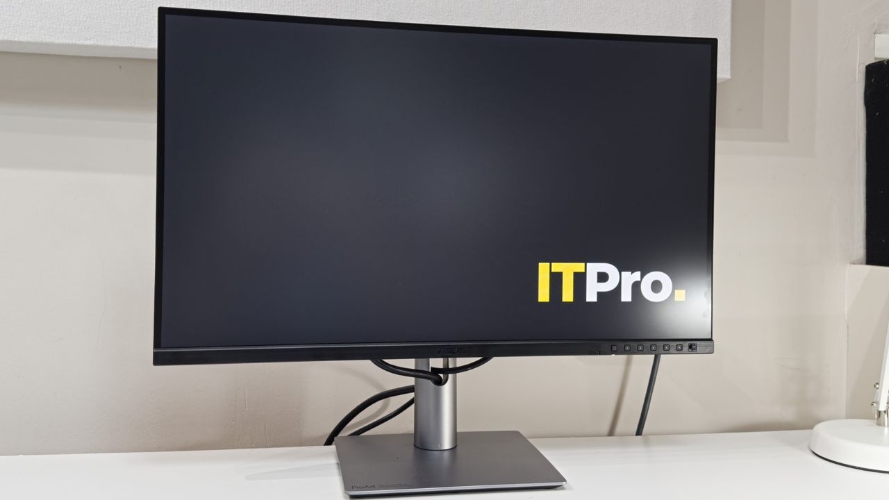 The Asus ProArt PA278QGV on a desk