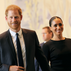 Prince Harry, Duke of Sussex and Meghan, Duchess of Sussex arrive at the United Nations Headquarters on July 18, 2022 in New York City