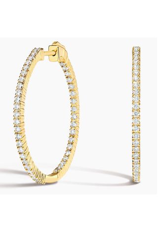 Brilliant Earth Lab Diamond Medium Hoop Earrings