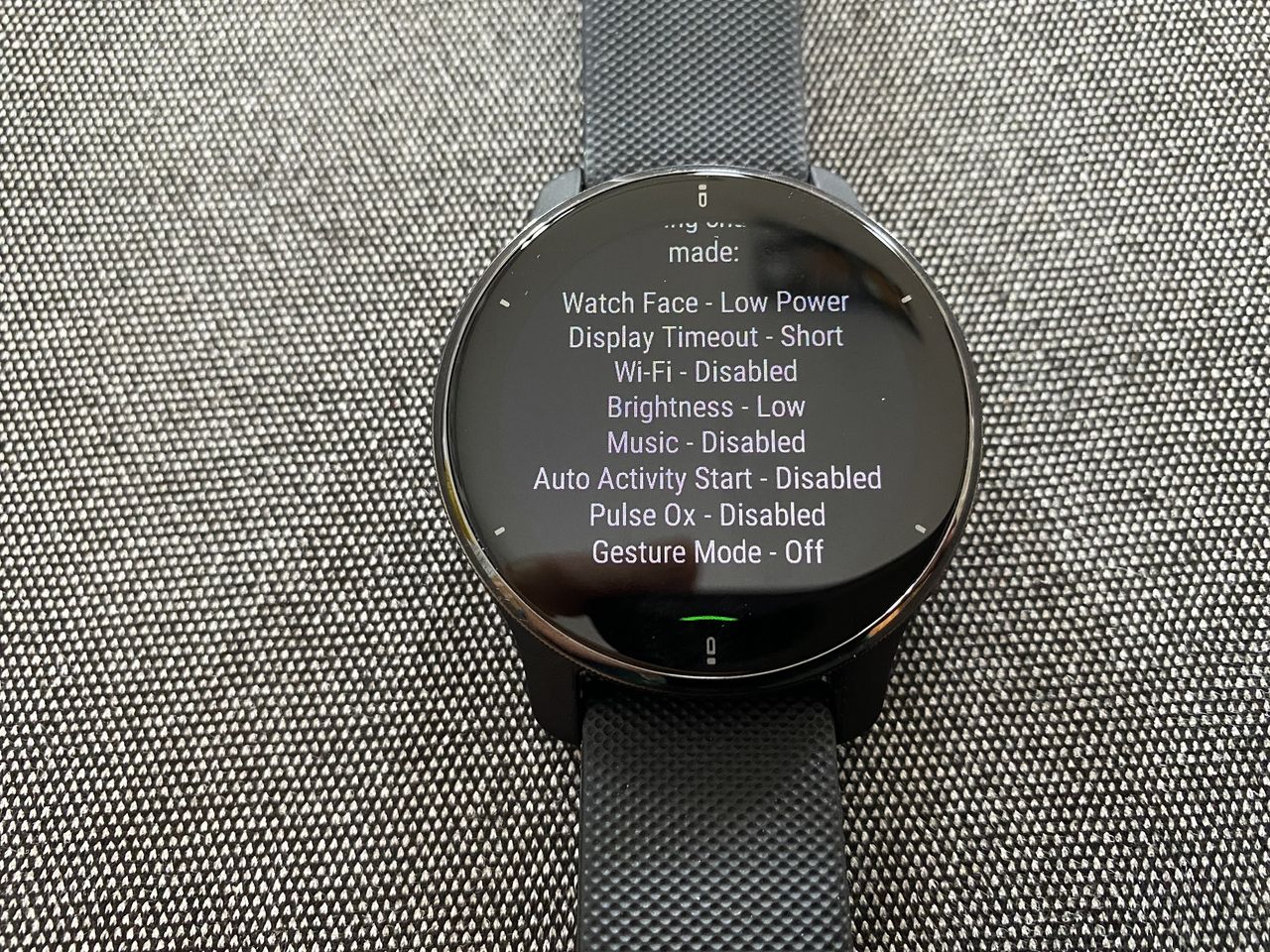 Battery saving measures