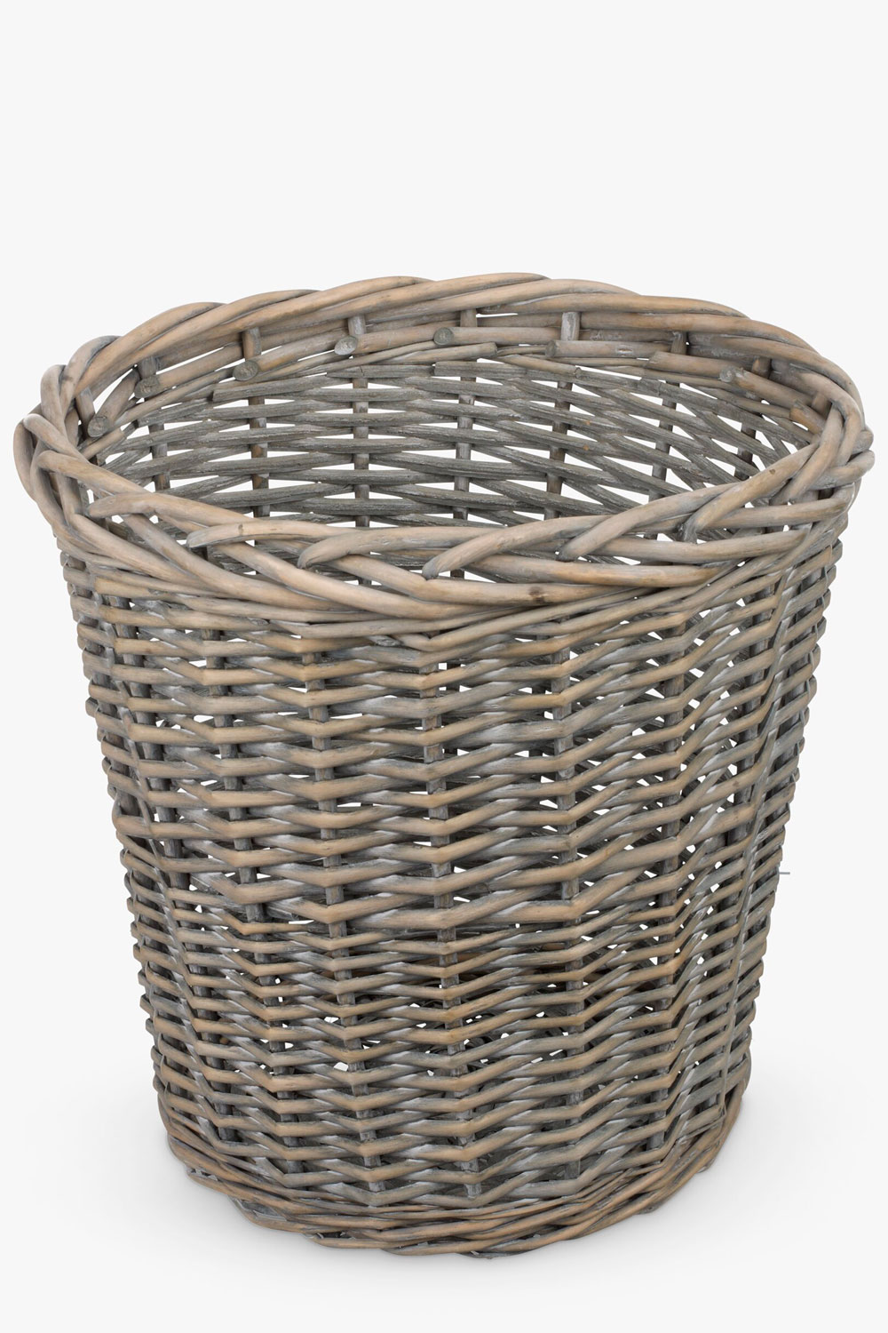 wicker waste paper bin